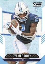 2021 Score Base Set Dyami Brown #384 card
