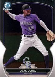 2023 Bowman Chrome Prospects Dyan Jorge #BCP-235 card