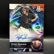 2023 Bowman Platinum Top Prospect Autographs Dylan Beavers #TOP-82 card