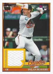 2026 Topps 1991 Topps Relics Dylan Beavers #91R2-DB card