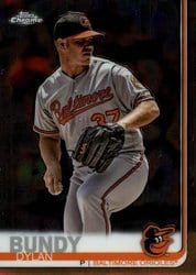 2019 Topps Chrome Base Set Dylan Bundy #5 card