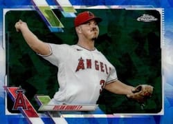 2021 Topps Chrome Sapphire Edition Base Set Dylan Bundy #128 card