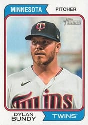 2023 Topps Heritage Base Set Dylan Bundy #74 card