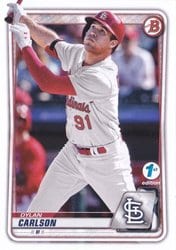 2020 Bowman 1st Edition Base Set Dylan Carlson #BFE-106 card