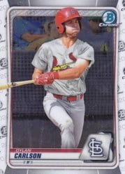 2020 Bowman Chrome Prospects Dylan Carlson #BCP-236 card