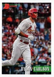 2021 Bowman Heritage Base Set Dylan Carlson #30 card