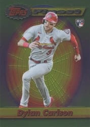 2021 Finest Flashbacks Base Set Dylan Carlson #21 card