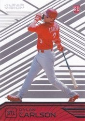 2021 Panini Chronicles Clear Vision Dylan Carlson #15 card