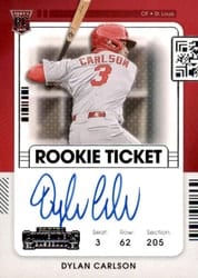 2021 Panini Contenders Base Set Dylan Carlson #147 card