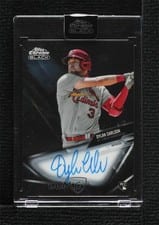 2021 Topps Chrome Black Autographs Dylan Carlson #CBA-DCA card
