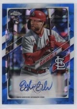 2021 Topps Chrome Update Sapphire Edition Rookie Autographs Dylan Carlson #RA-DC card