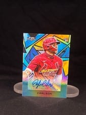 2021 Topps Fire Autographs Dylan Carlson #AV-DCN card