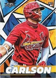 2021 Topps Fire Base Set Dylan Carlson #17 card