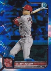 2022 Bowman Chrome Sapphire Edition Base Set Dylan Carlson #57 card