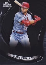 2022 Topps Chrome Black Base Set Dylan Carlson #37 card