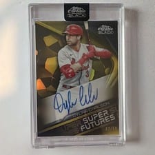 2022 Topps Chrome Black Super Futures Autographs Dylan Carlson #SFA-DC card