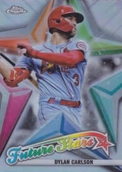 2022 Topps Chrome Future Stars Dylan Carlson #FS-4 card