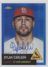 2022 Topps Chrome Platinum Anniversary Autographs Dylan Carlson #CPA-DCA card