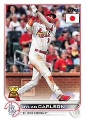 2022 Topps Japan Edition Base Set Dylan Carlson #177 card