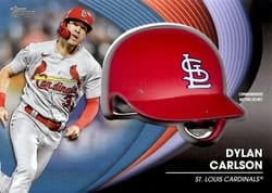 2022 Topps Update Commemorative Batting Helmets Dylan Carlson #BH-DC card