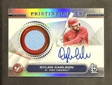 2024 Topps Pristine Pieces Autograph Relic Dylan Carlson #PPAR-DC card