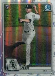2020 Bowman Chrome Base Set Dylan Cease #72b card