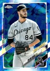 2021 Topps Chrome Sapphire Edition Base Set Dylan Cease #435 card