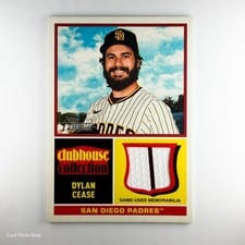 2025 Topps Heritage Clubhouse Collection Relics Dylan Cease #CCR-DC card
