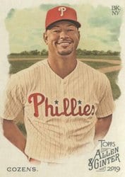 2019 Topps Allen & Ginter Base Set Dylan Cozens #212 card