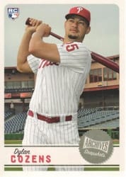 2019 Topps Archives Snapshots Base Set Dylan Cozens #AS-DC card