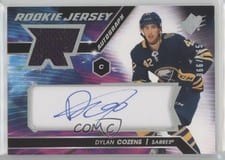 2020-21 SPx Rookie Autograph Jersey Dylan Cozens #DC card