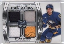 2020-21 Upper Deck The Cup Foundations Quad Jersey Dylan Cozens #F-DC card