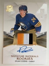 2020-21 Upper Deck The Cup Signature Materials Dylan Cozens #SP-DC