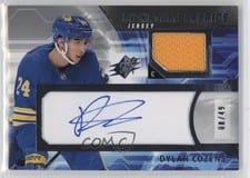 2021-22 SPx Signature Fabrics Dylan Cozens #SF-DC card