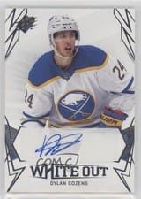 2022-23 SPx White Out Autos Dylan Cozens #WO-DC card