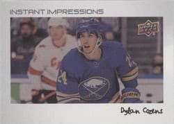 2022-23 Upper Deck Instant Impressions Dylan Cozens #PZ-24 card