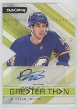 2022-23 Upper Deck Synergy Greater Than Signatures Dylan Cozens #GT-DC card