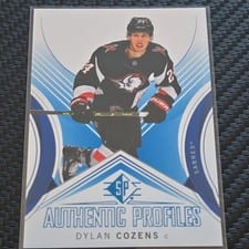 2024 SP Authentic Profile Dylan Cozens Gold Patterned Foilboard #AP-14 card