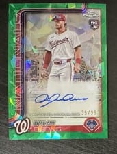 2025 Topps Chrome Update Sapphire Chrome Sapphire Autographs Dylan Crews #USA-DC card