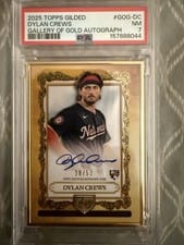 2025 Topps Gilded Collection Topps Gallery of Gold Autographs Dylan Crews #GOG-DC card