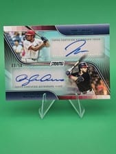 2025 Stadium Club Dual Autographs Dylan Crews/James Wood #DA-WC card