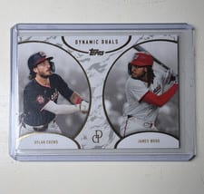 2025 Topps Dynamic Duals Base Set Dylan Crews / James Wood #1 card