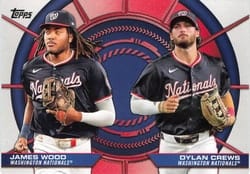 2025 Topps Dynamic Duos Dylan Crews / James Wood #DD-6 card