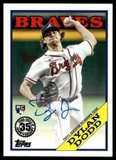 2023 Topps Update 1988 Topps Baseball Autographs Dylan Dodd #88BAU-DDO card