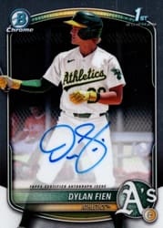 2025 Bowman Chrome Prospects Autographs Dylan Fien #CPA-DF card