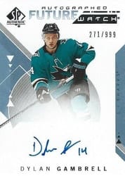 2018-19 SP Authentic Base Set Dylan Gambrell #172 card
