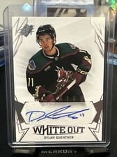 2022-23 SPx White Out Rookie Autos Dylan Guenther #WOR-DG card