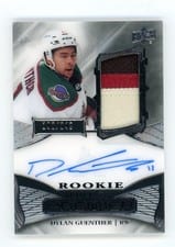 2022-23 Upper Deck Premier Acetate Rookie Autograph Patch Dylan Guenther #AR-DG card