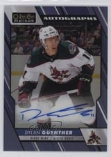 2023-24 O-Pee-Chee Platinum Blue Rainbow Autos Dylan Guenther #BA-DG card