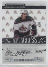 2023-24 Upper Deck Credentials Acetate Ticket Access Dylan Guenther #TA-DG card